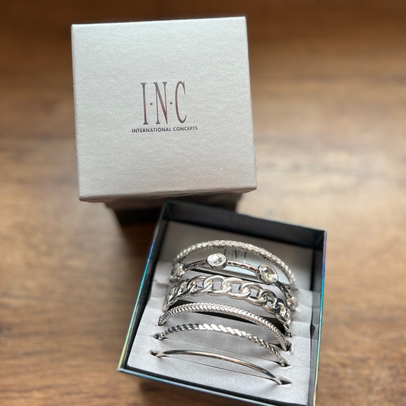 INC international Concepts-Silver Braid Bangle (6) Set! - Picture 12 of 13